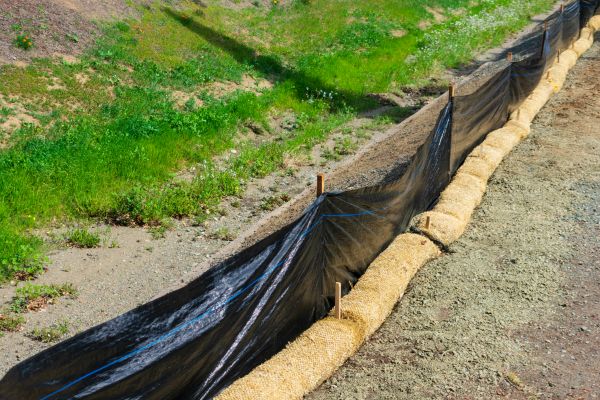 Straw Wattle Installation in Salinas