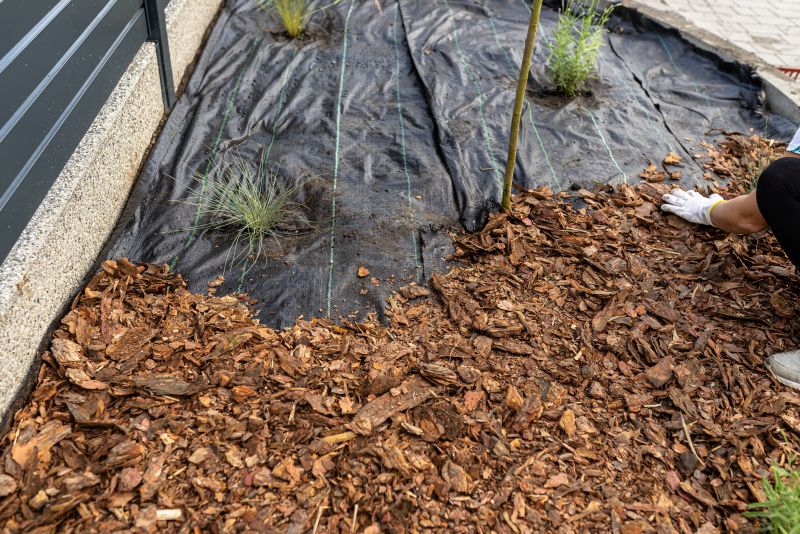Pine Mulch Spreading
